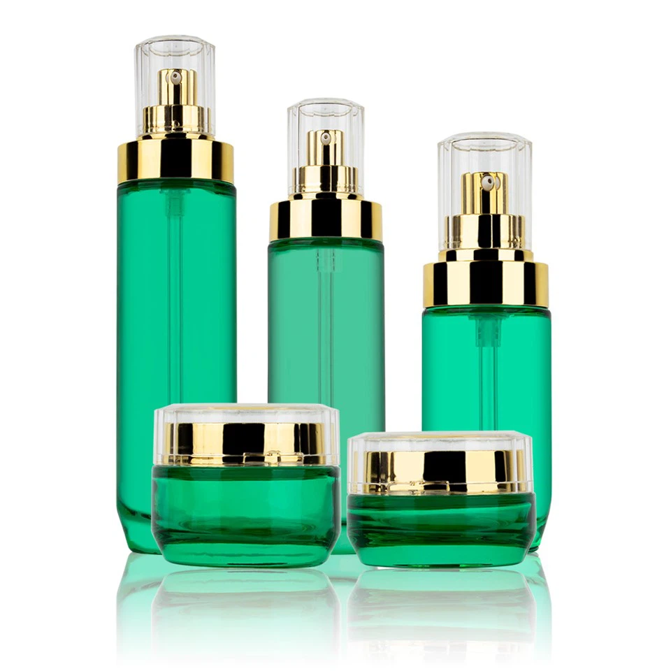 Frosted zelene staklene boce